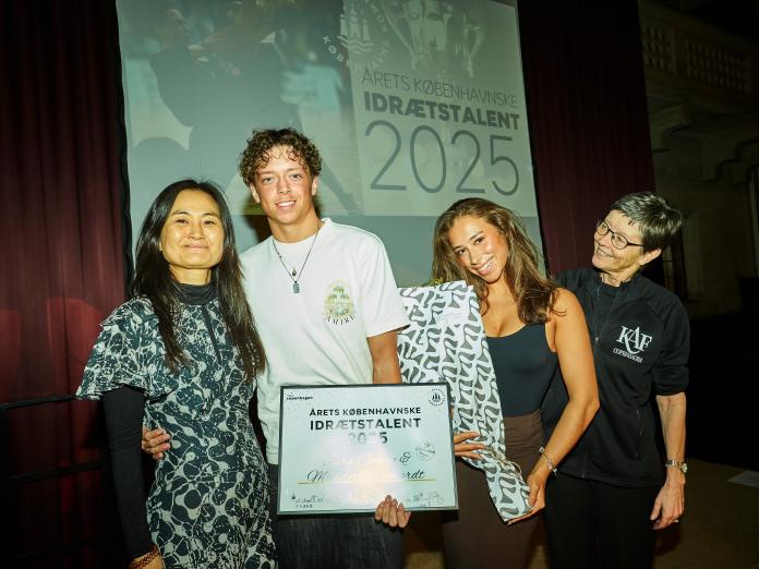 vinderne sammen med kultur- og fritidsborgmesteren